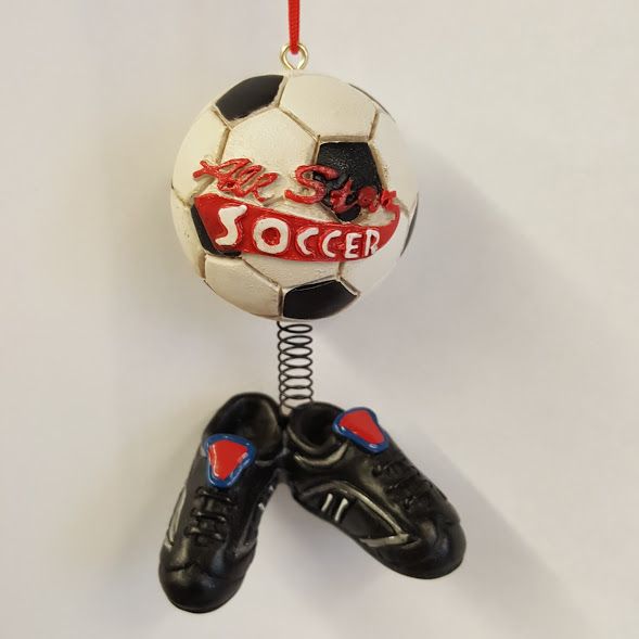 All Star Soccer Ball and Cleats Ornament