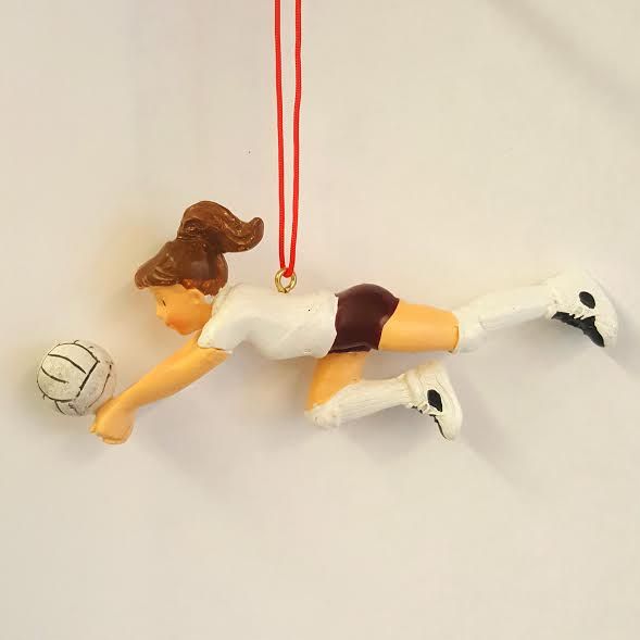 Volley Ball Player Female White Uni