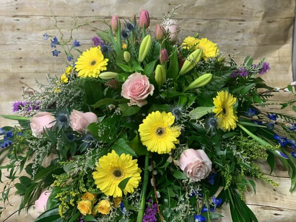 Pastel Floral Casket Spray