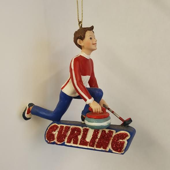 Action Curling Ornament
