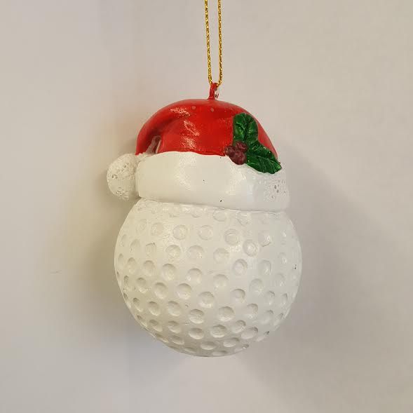 Santa Hat Golf Ball