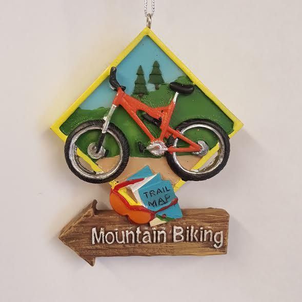 Mountain Biking Ornament