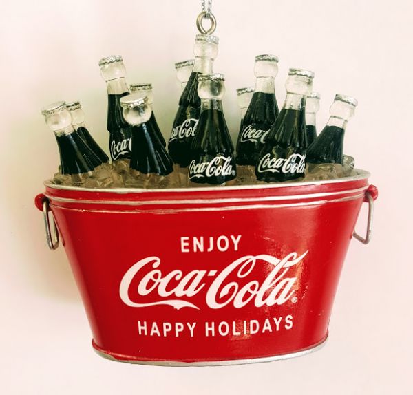 Happy Holidays Coca-Cola Ice Bucket Ornament