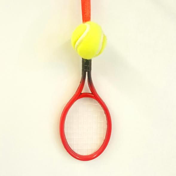 Tennis Racket and Ball Ornament