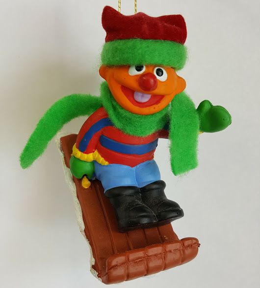 Sesame Street Ernie on Sled