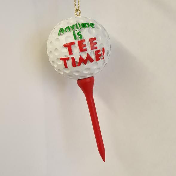 Golf Ball and Tee Ornament