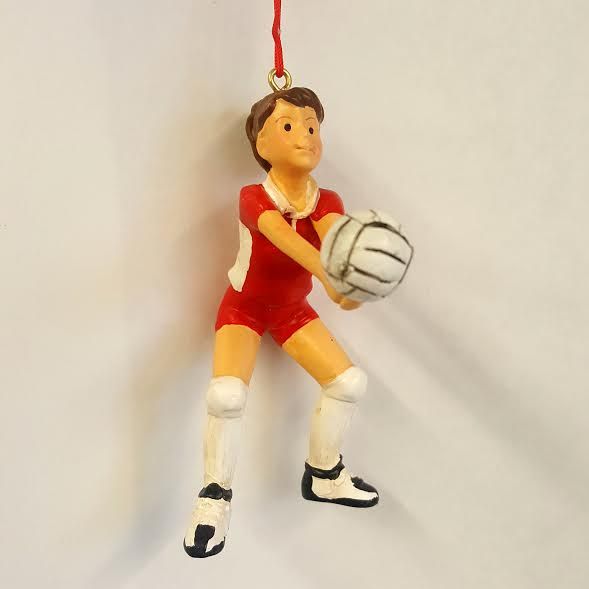 Volley Ball Player Female Red Uni