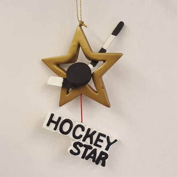 Hockey Star Ornament