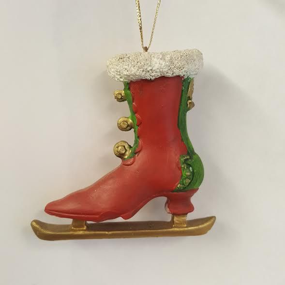 Old Fashion Ice Skate Red