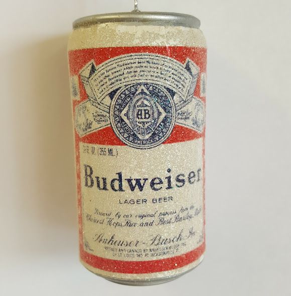 Budweiser Beer Can Ornament